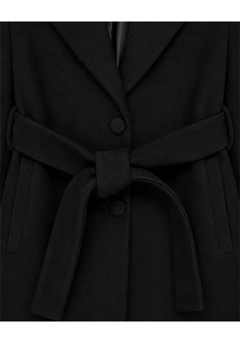 Cappotto con cintura Lù-Lù BY MISS GRANT | LL4669NERO